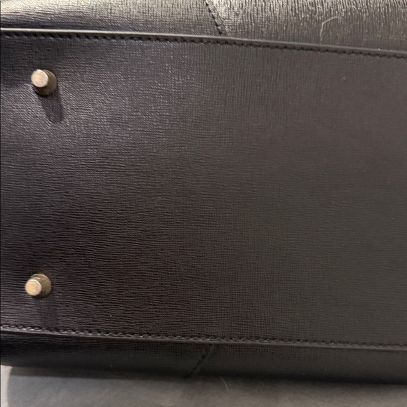 Furla Black Saffiano Leather Dome Satchel Crossbody Bag - Picture 10 of 14